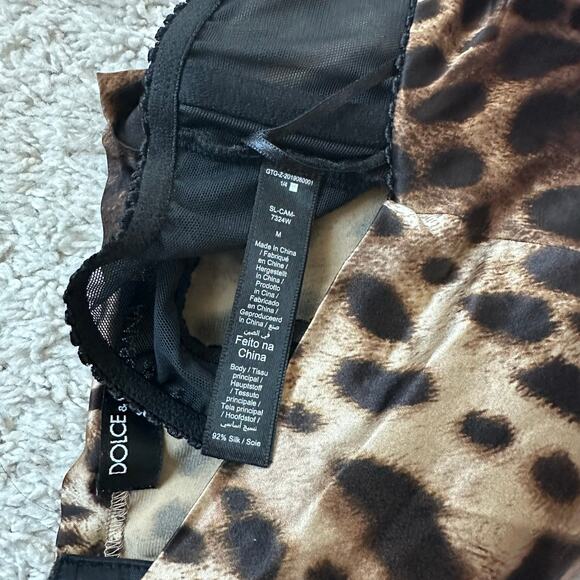 RARE Dolce & Gabbana x SKIMS Silk Leopard Bandeau Size Medium - Picture 9 of 9